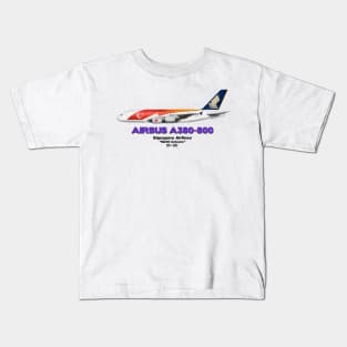 Airbus A380-800 - Singapore Airlines "SG50 Colours" Kids T-Shirt